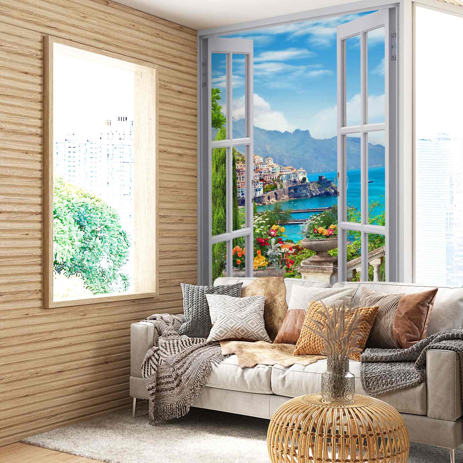 Фотошпалери мальовничий вид з вікна