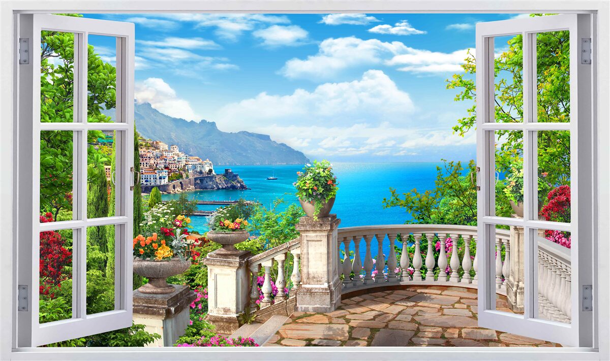 Фотошпалери лісова квартира з верандою