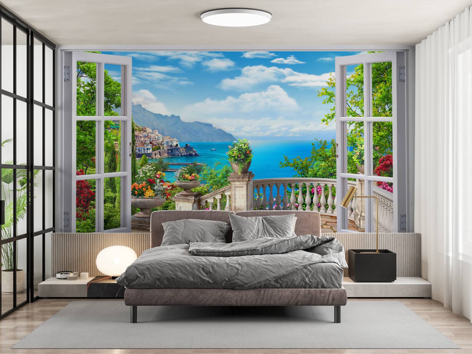 Фотошпалери лісова квартира з верандою