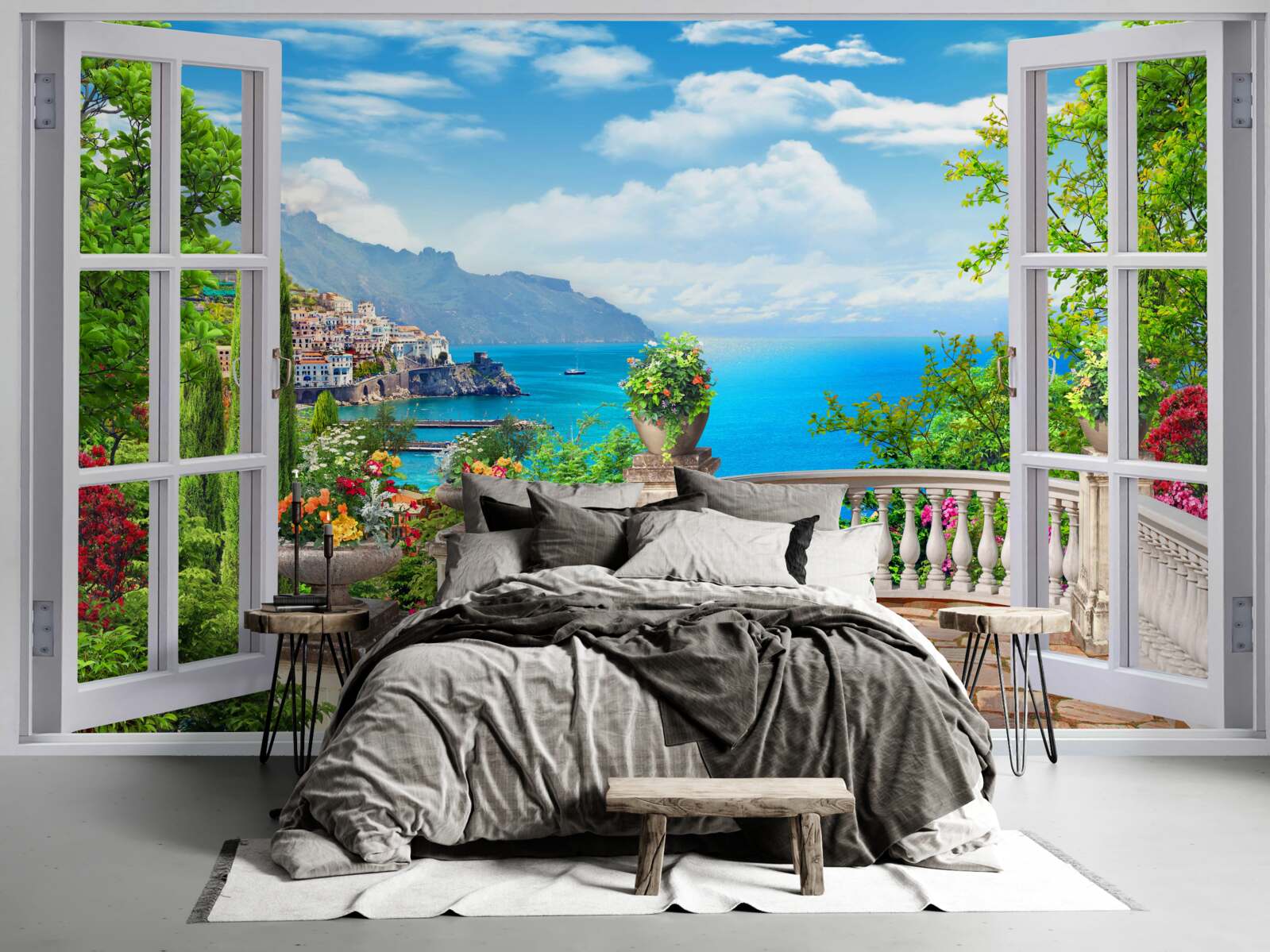 Фотошпалери лісова квартира з верандою