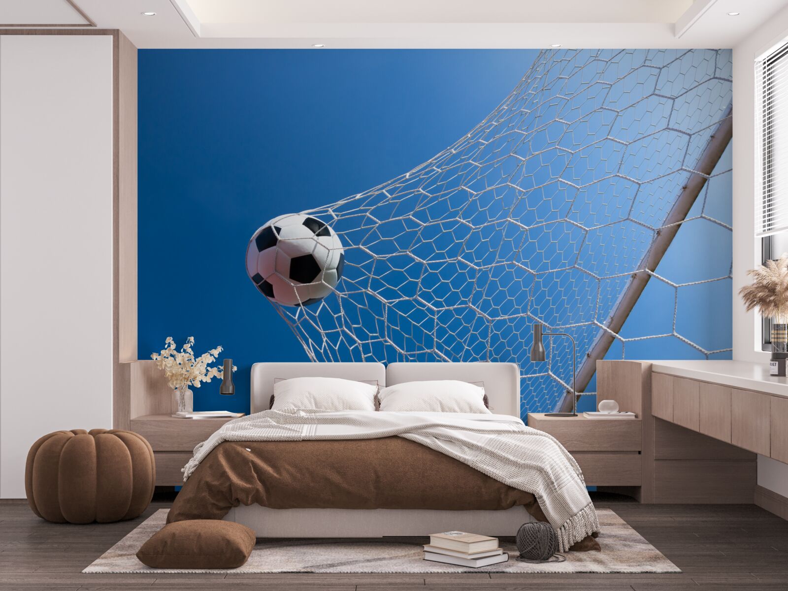 Фотошпалери м'яч влетів у сітку