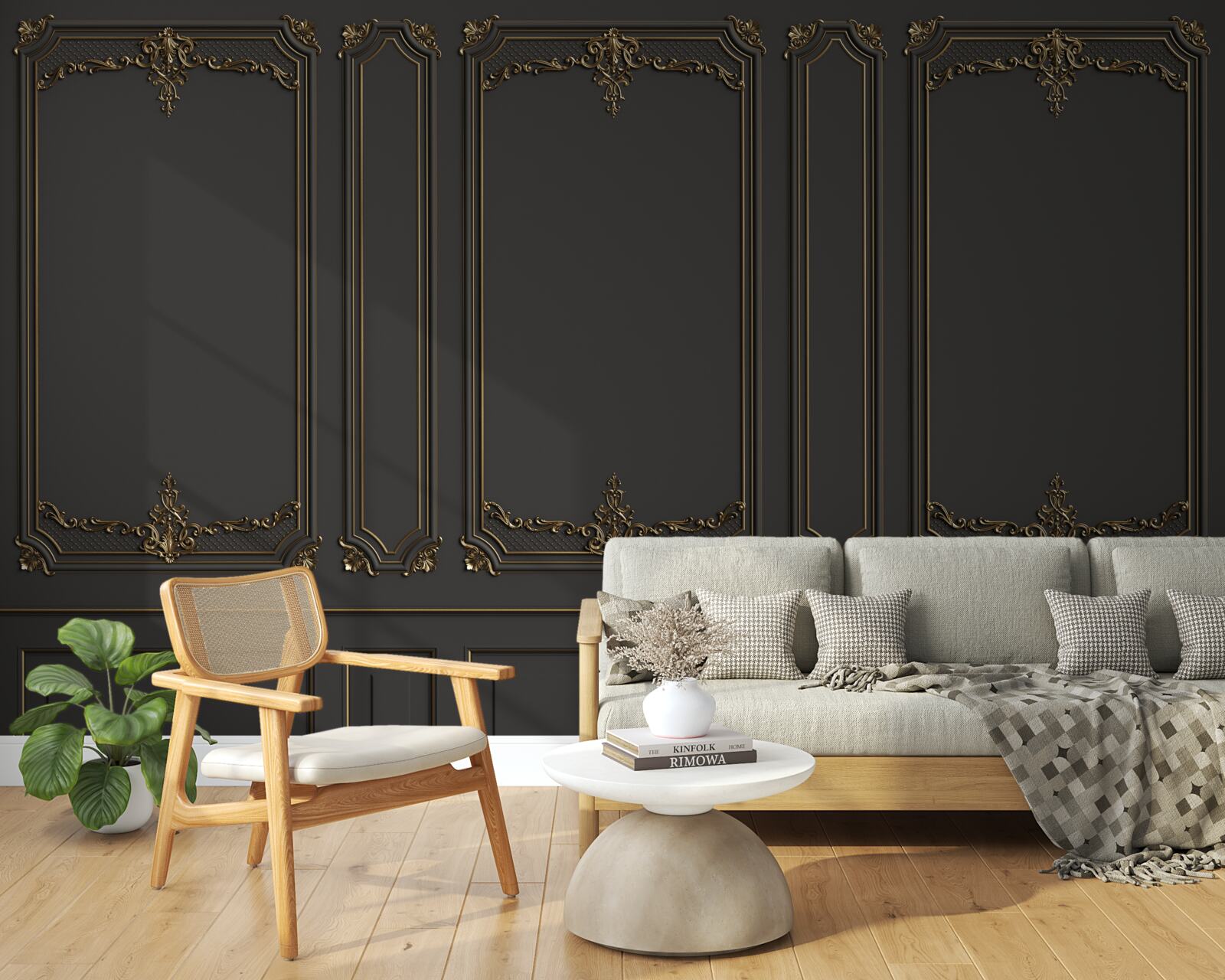 Фотошпалери традиційна внутрішня стіна