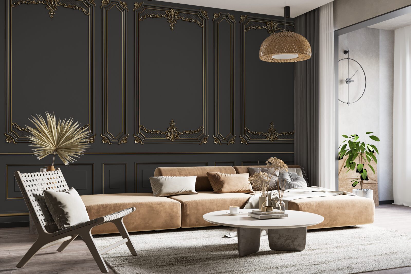 Фотошпалери традиційна внутрішня стіна