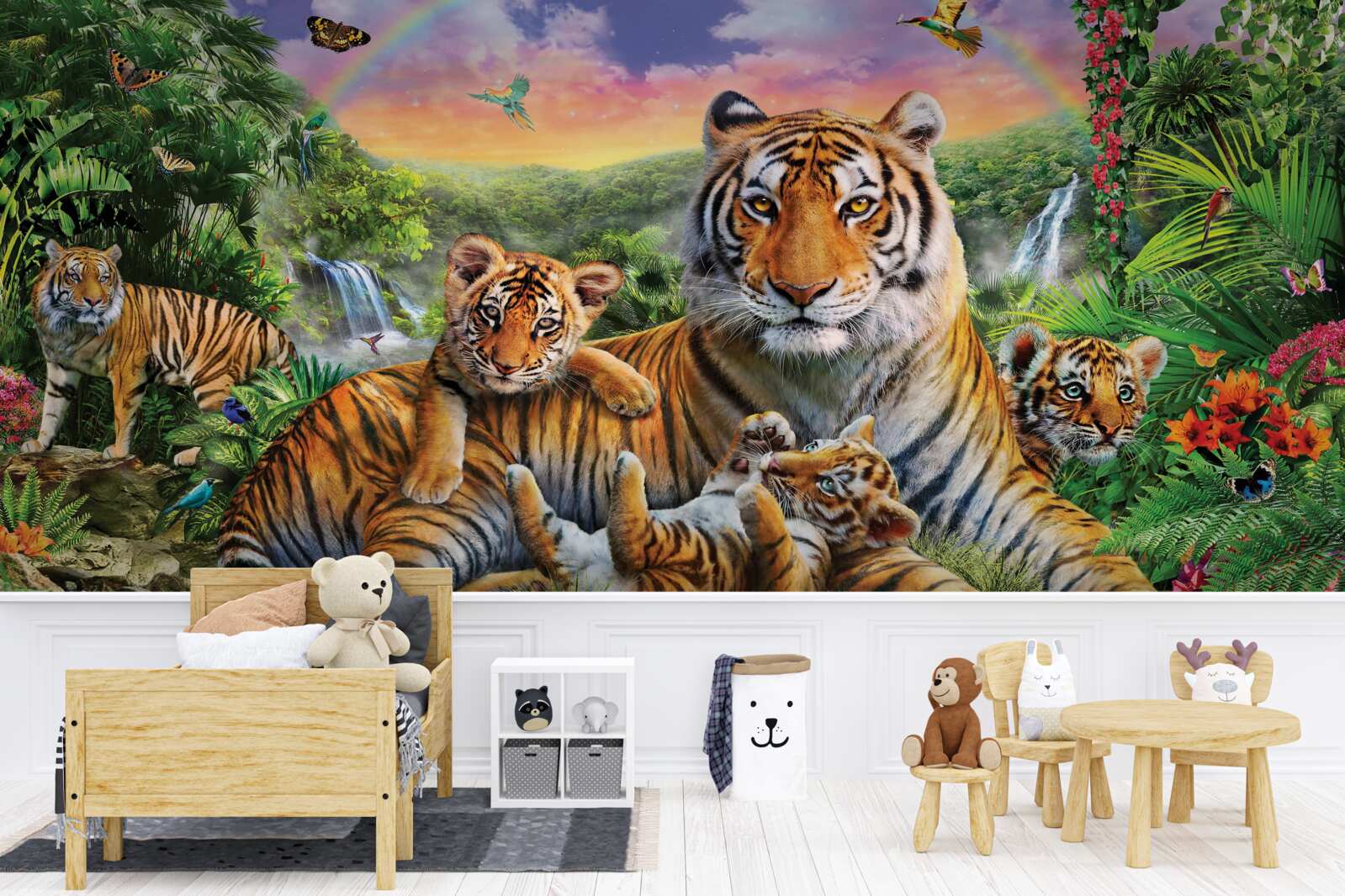 Фотошпалери родина тигрових