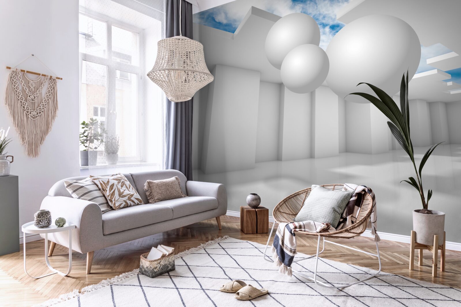 Фотошпалери світлий склад