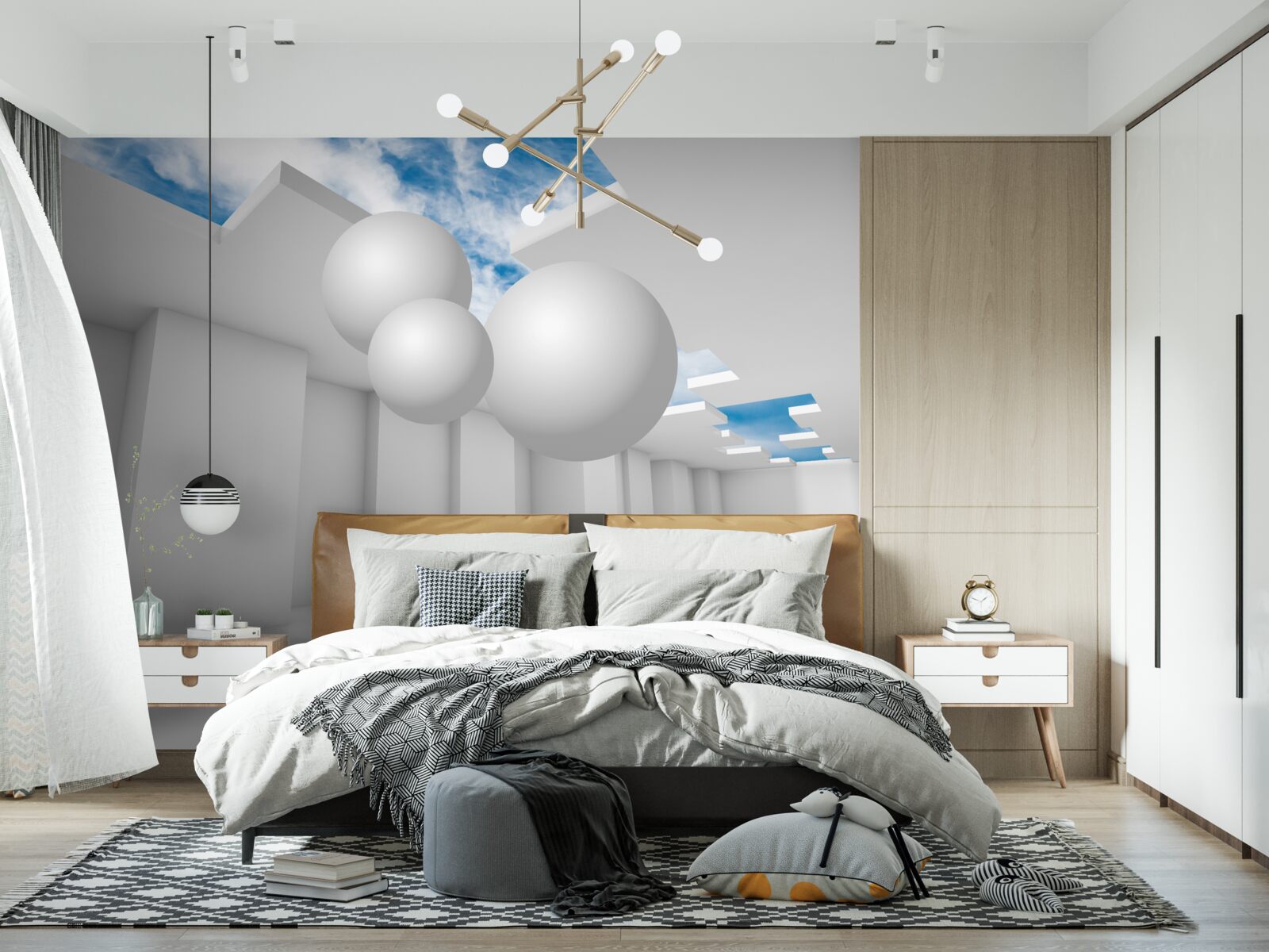 Фотошпалери світлий склад