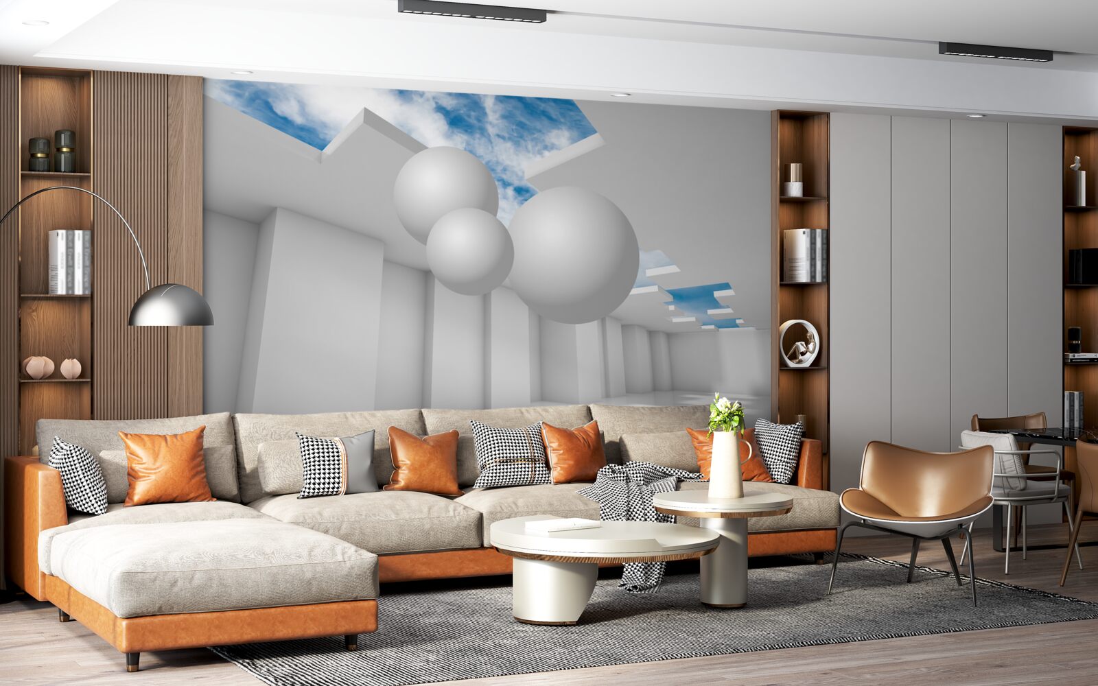 Фотошпалери світлий склад