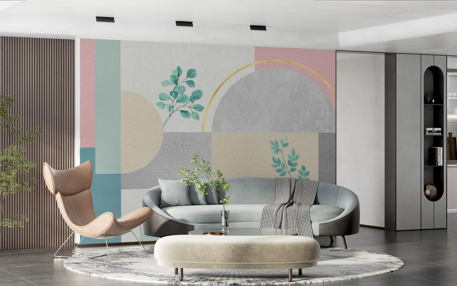 Фотошпалери мінімалістичний фон виділяється своєю оригінальністю