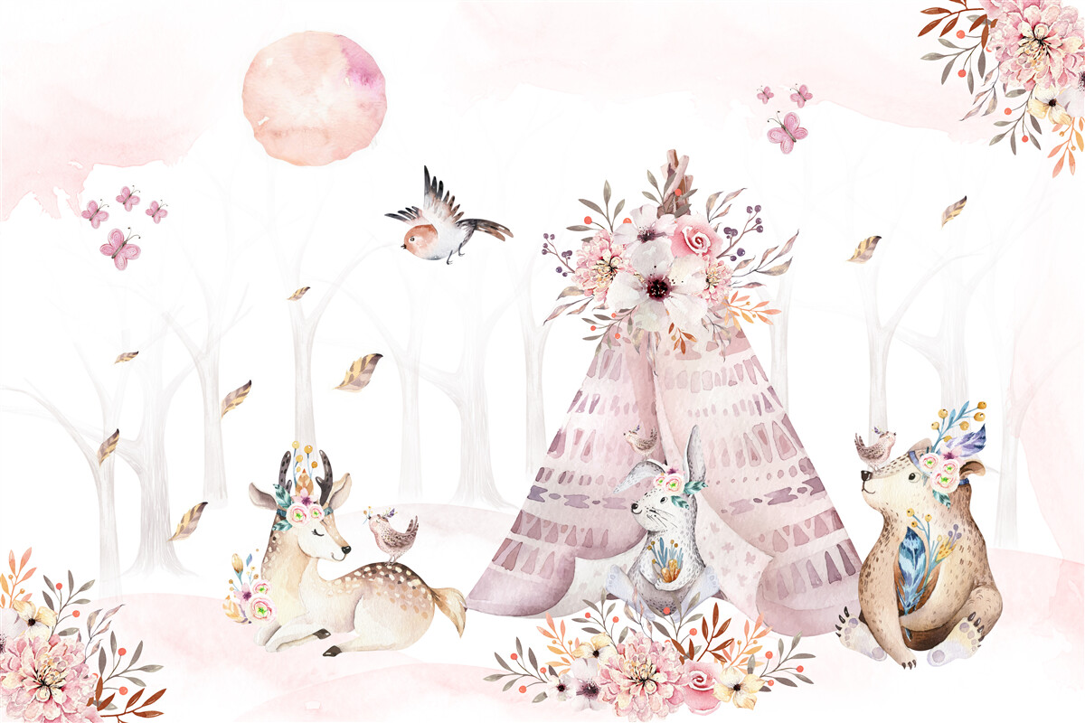 Фотошпалери біля намету відпочивали тварини