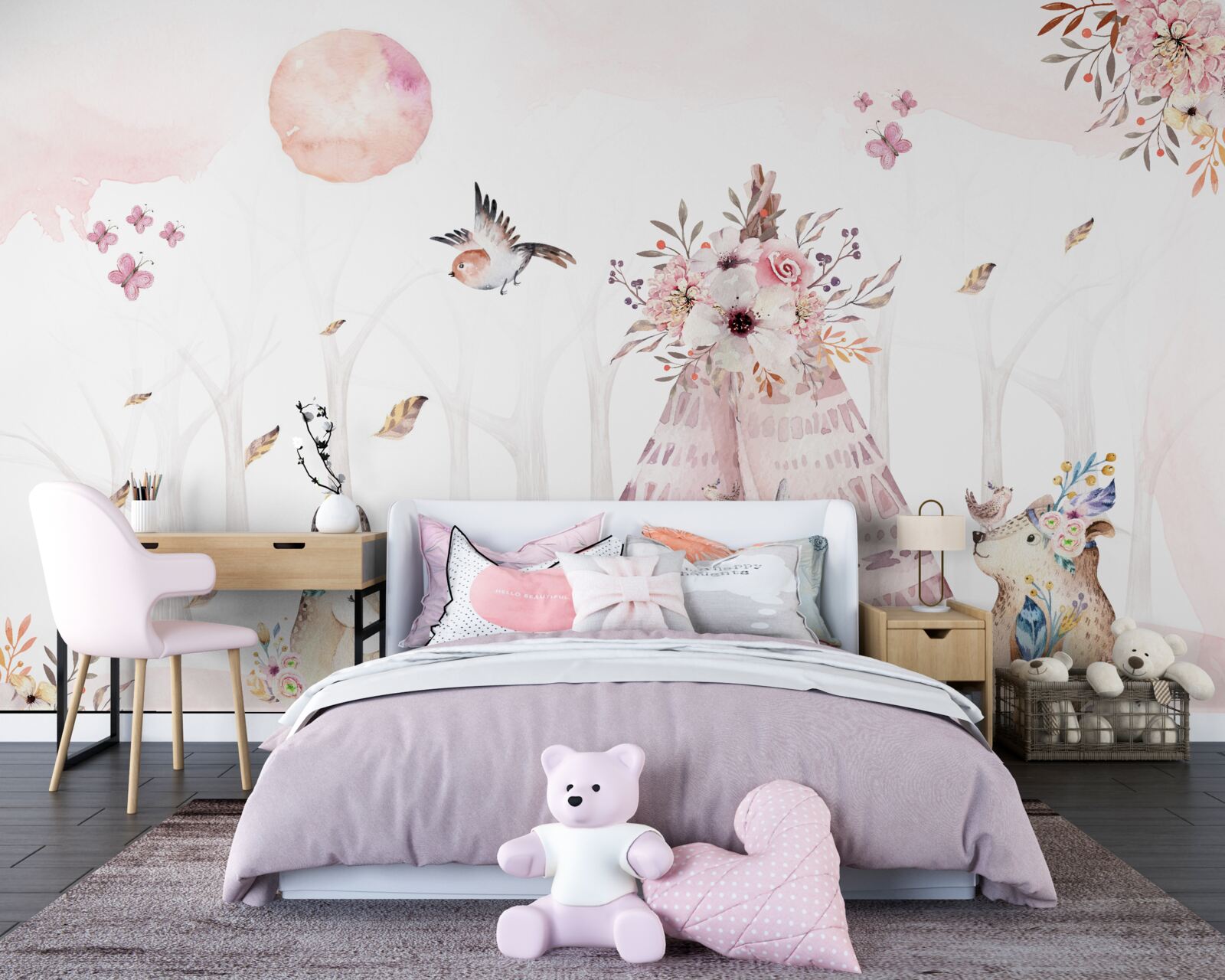 Фотошпалери біля намету відпочивали тварини