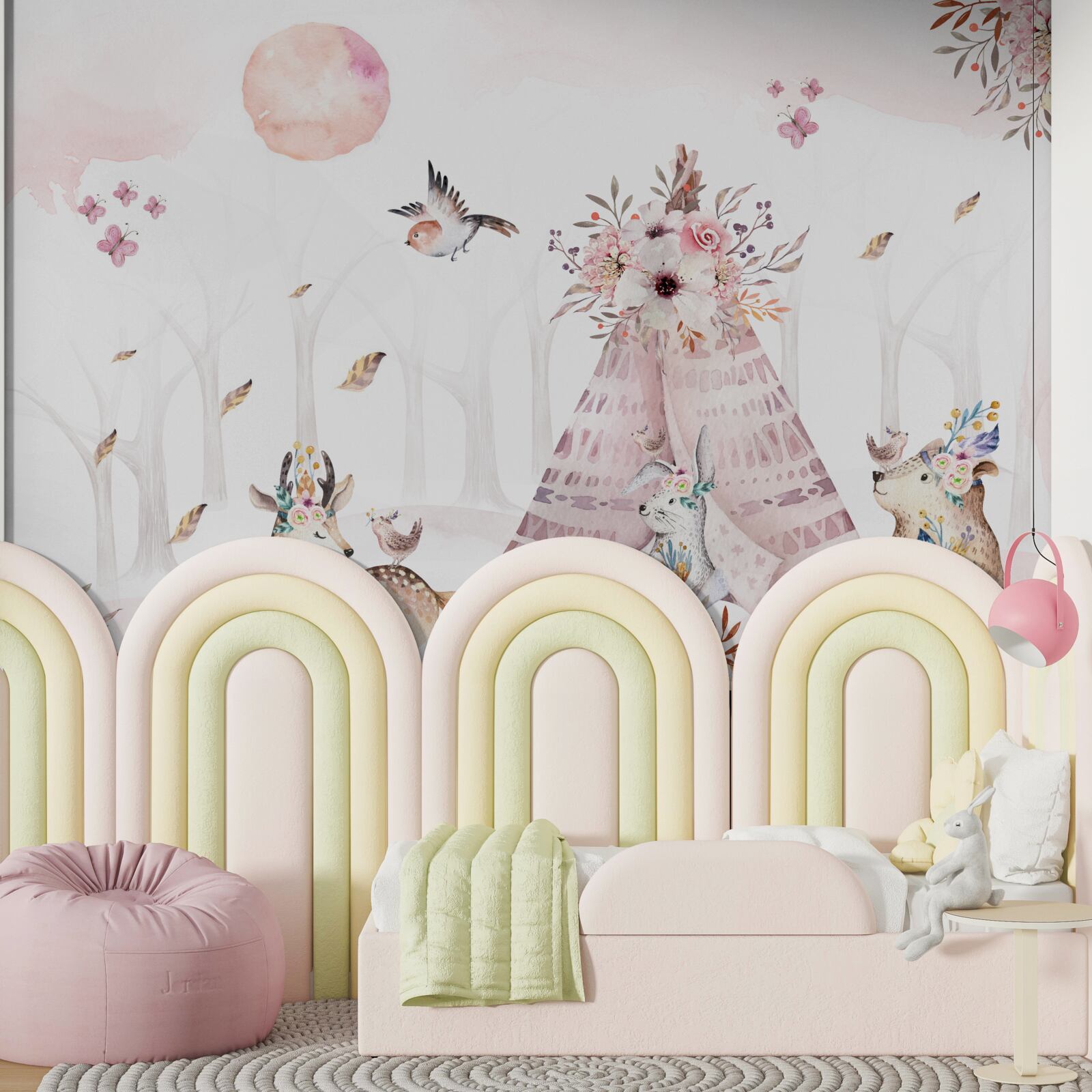 Фотошпалери біля намету відпочивали тварини