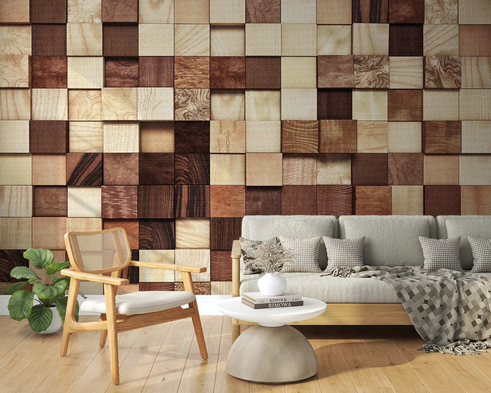 Фотошпалери маленькі квадратики різних кольорів