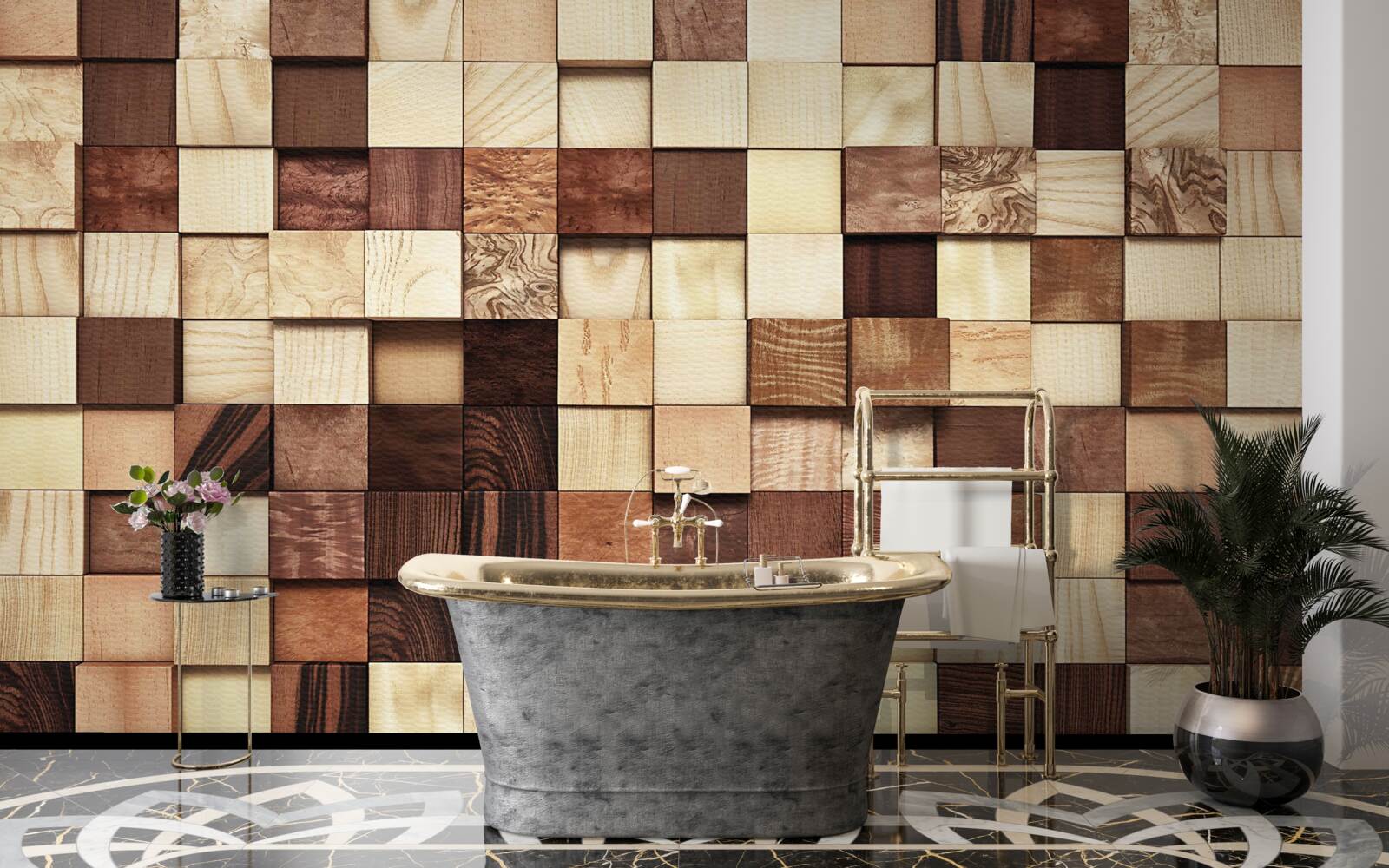 Фотошпалери маленькі квадратики різних кольорів