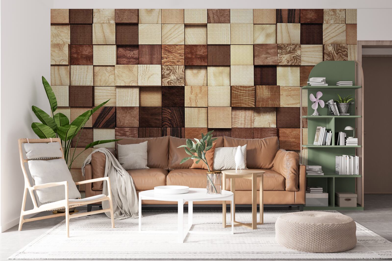 Фотошпалери маленькі квадратики різних кольорів