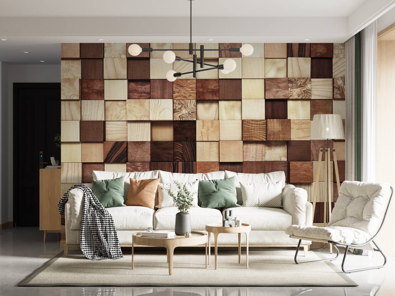 Фотошпалери маленькі квадратики різних кольорів