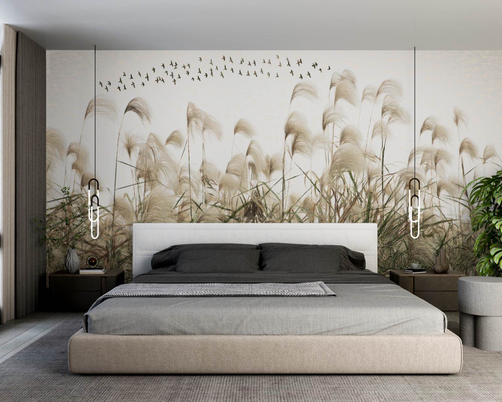 Фотошпалери рослини з пухнастою текстурою