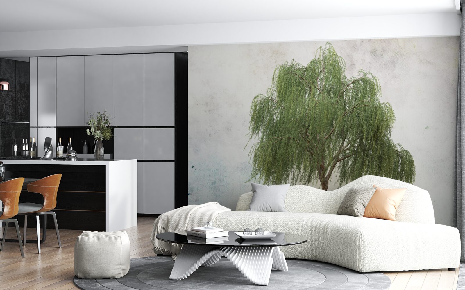 Фотошпалери плакуча верба