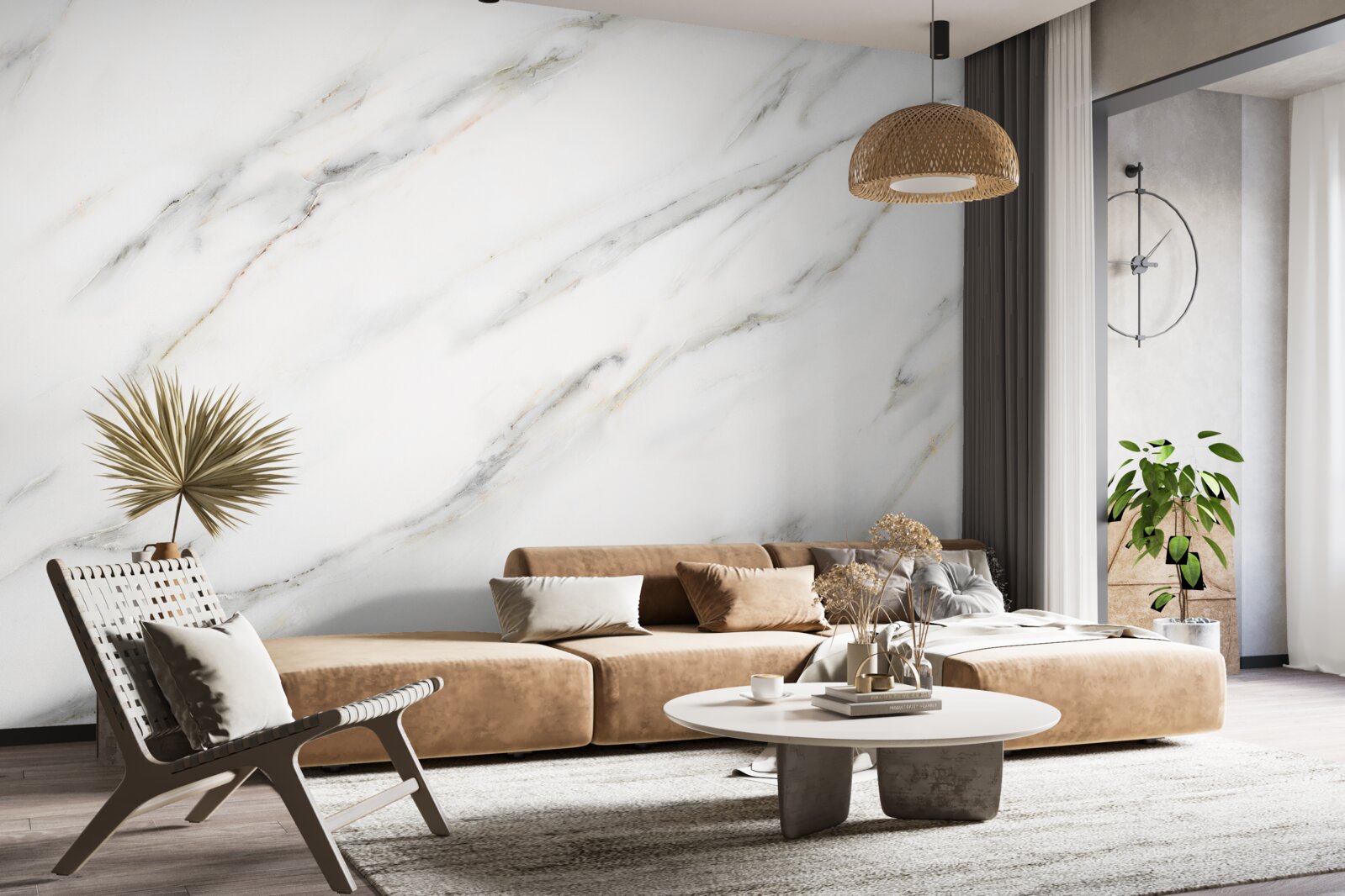 Фотошпалери тло з біло-сірим мармуровим візерунком