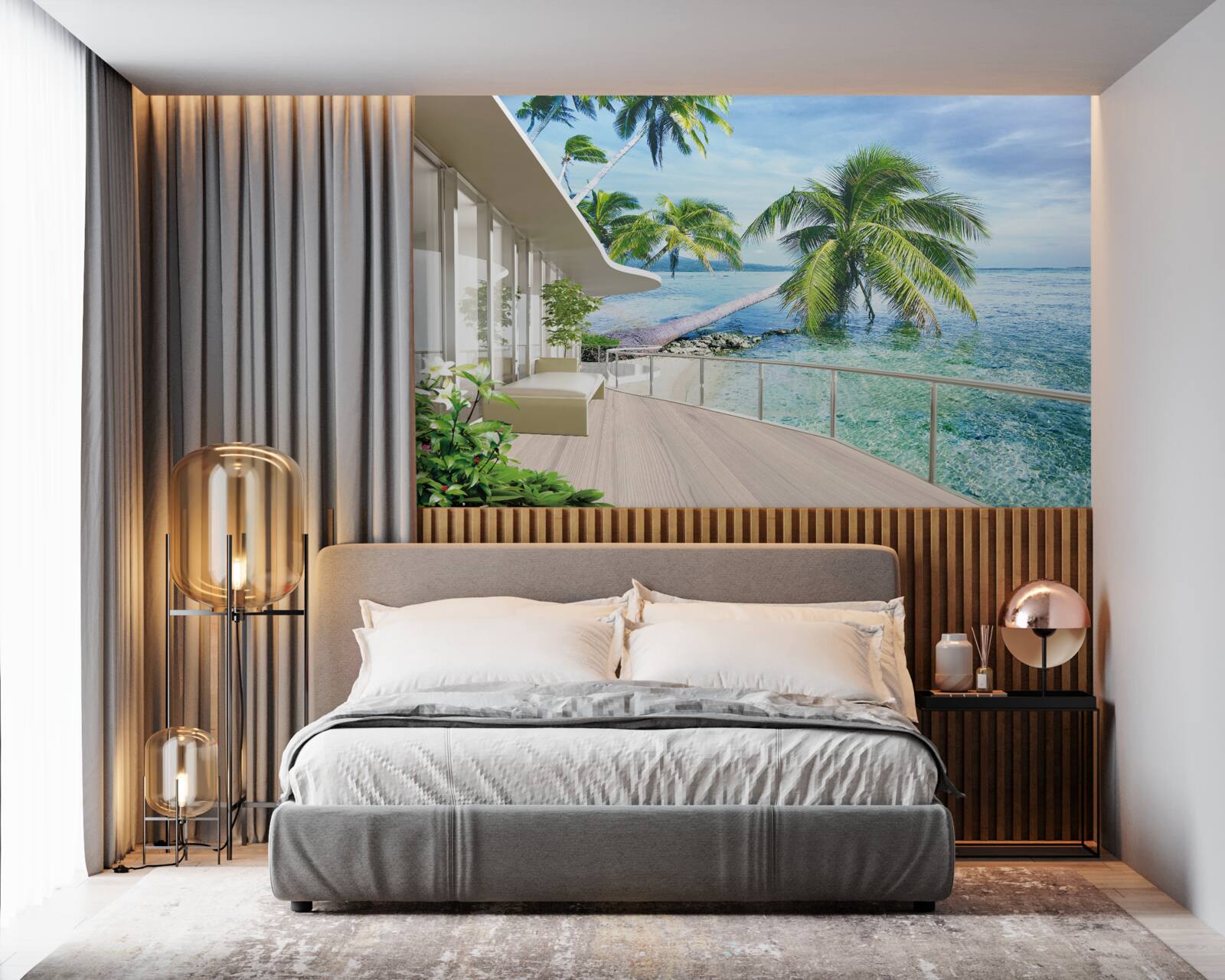 Фотошпалери будинок біля узбережжя