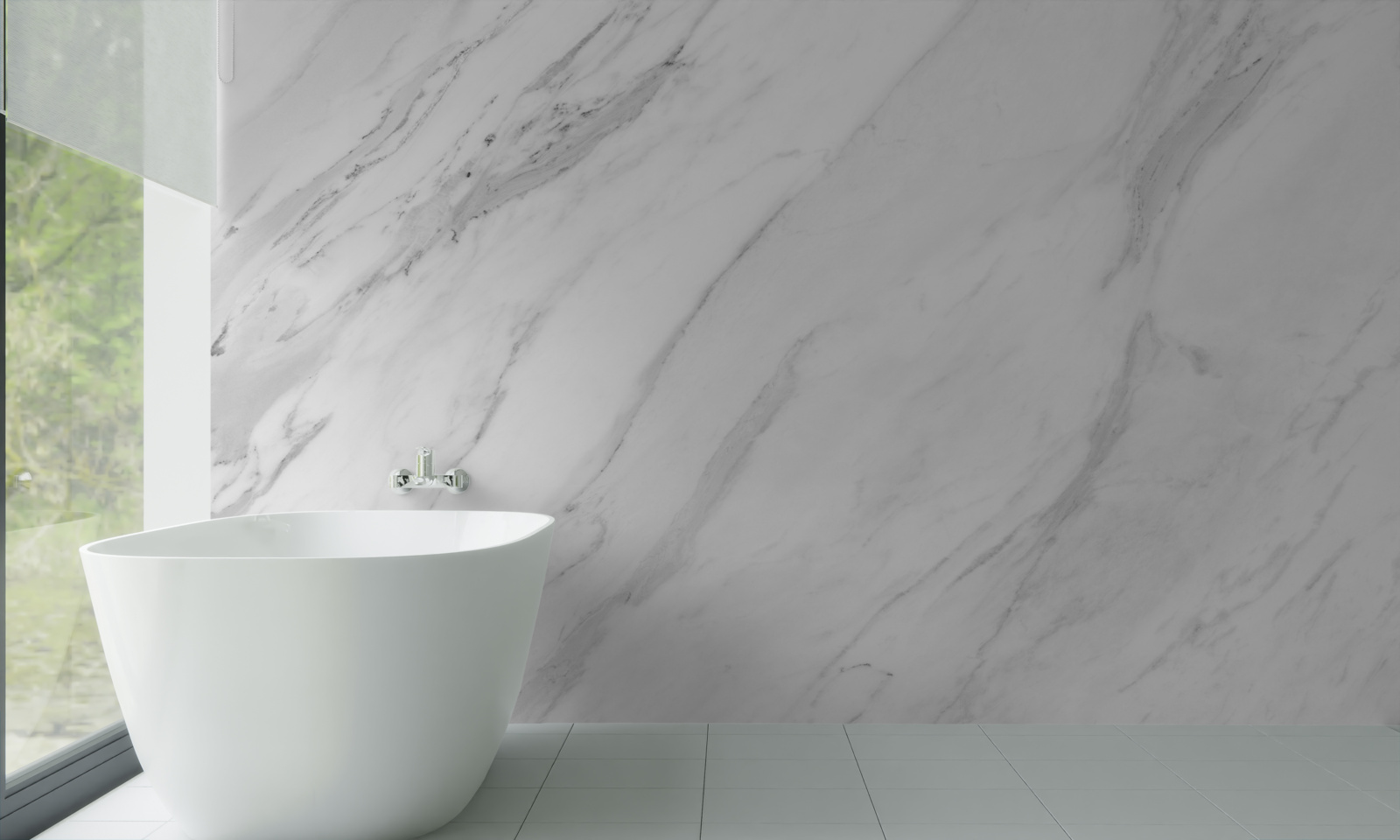 Фотошпалери сірий білий мармур