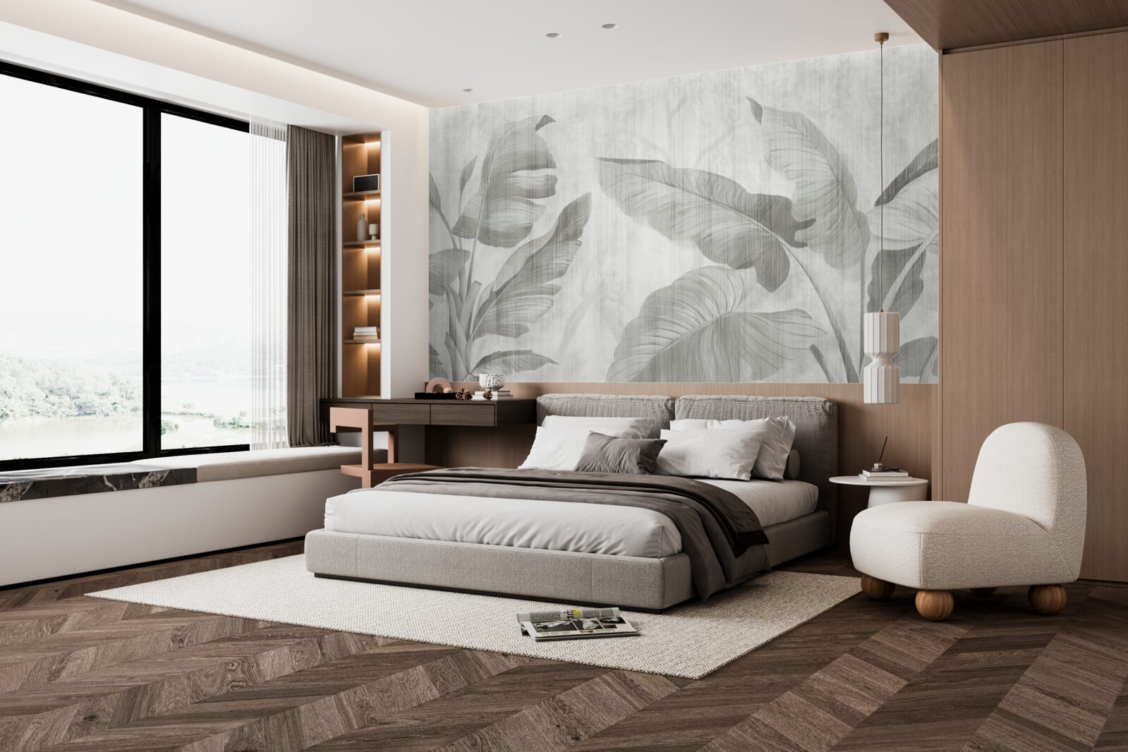 Фотошпалери тропічне пальмове листя