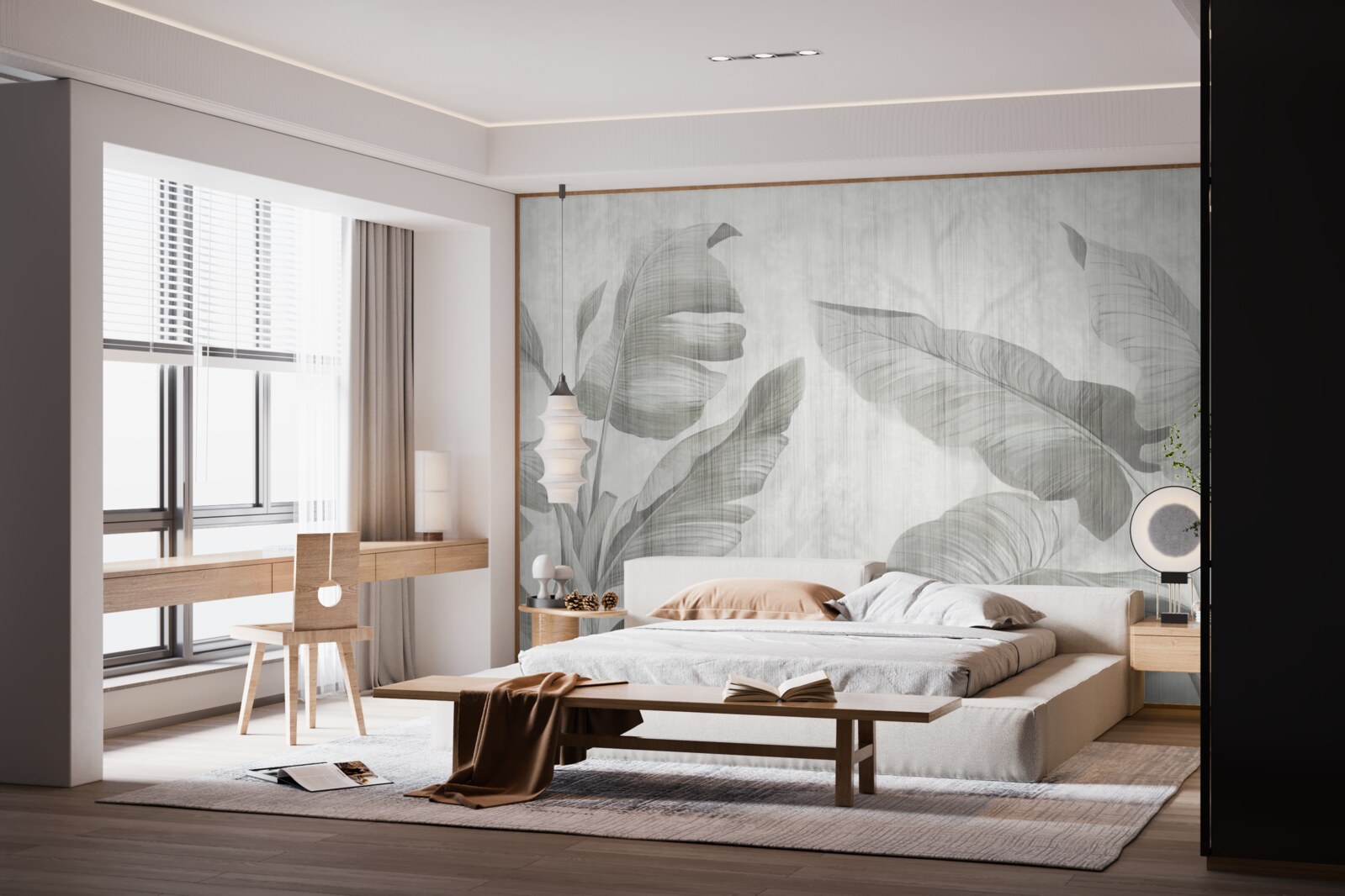 Фотошпалери тропічне пальмове листя