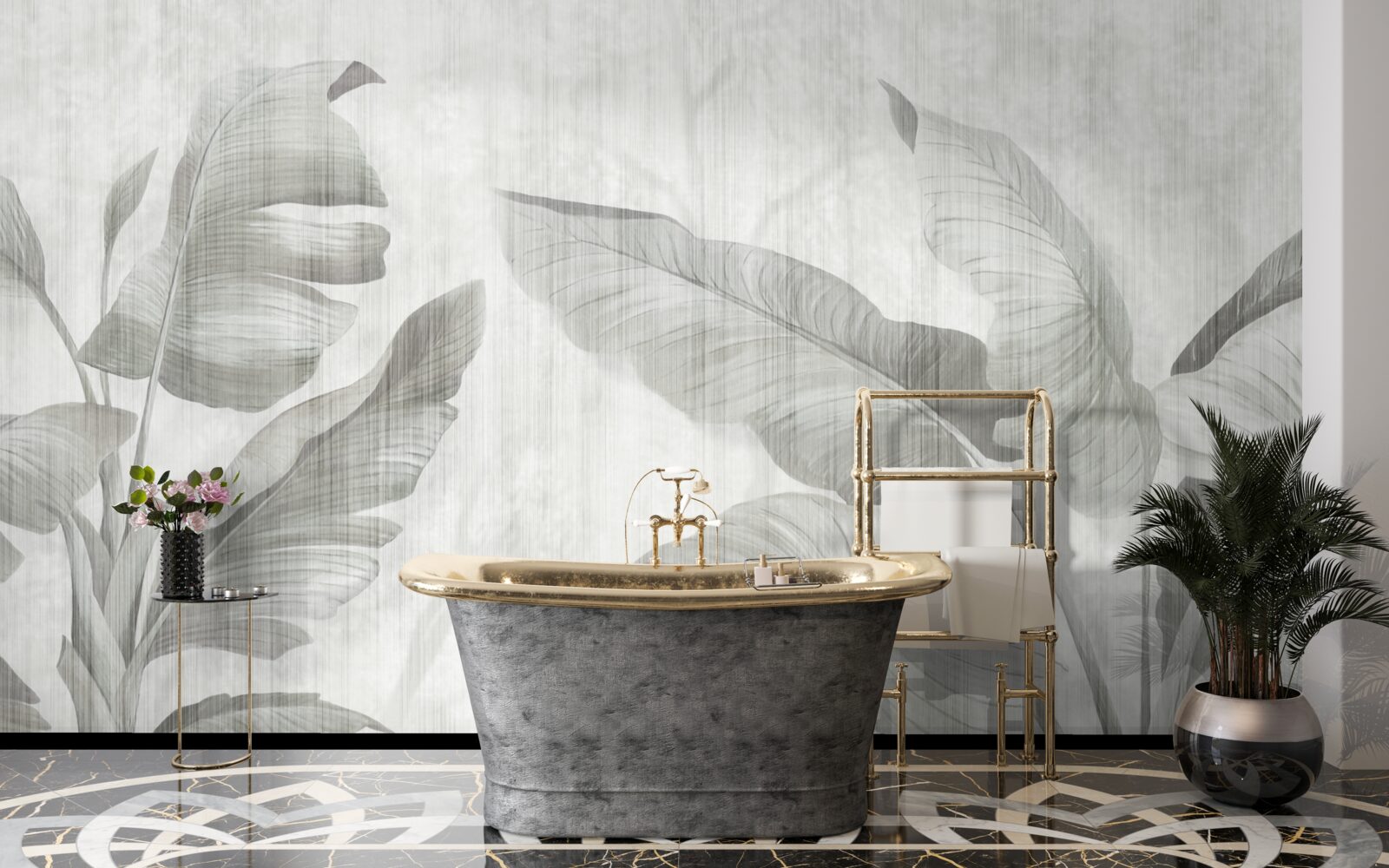 Фотошпалери тропічне пальмове листя