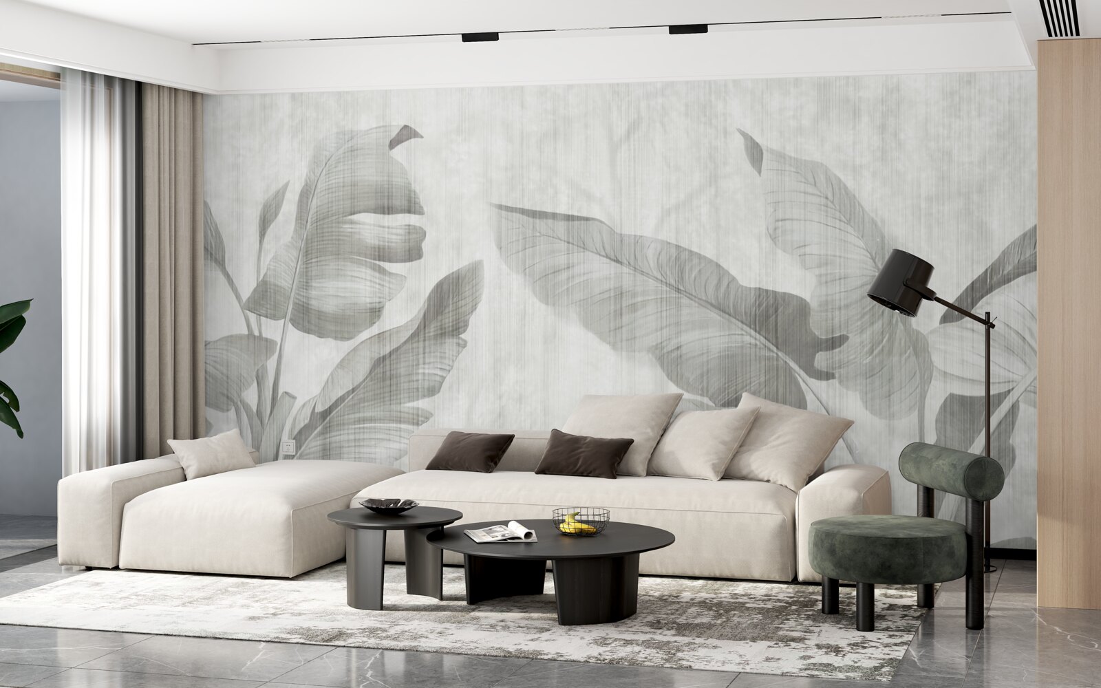 Фотошпалери тропічне пальмове листя