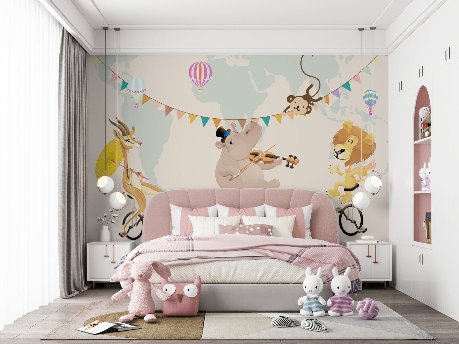 Фотошпалери тварини подорожують на моноциклах