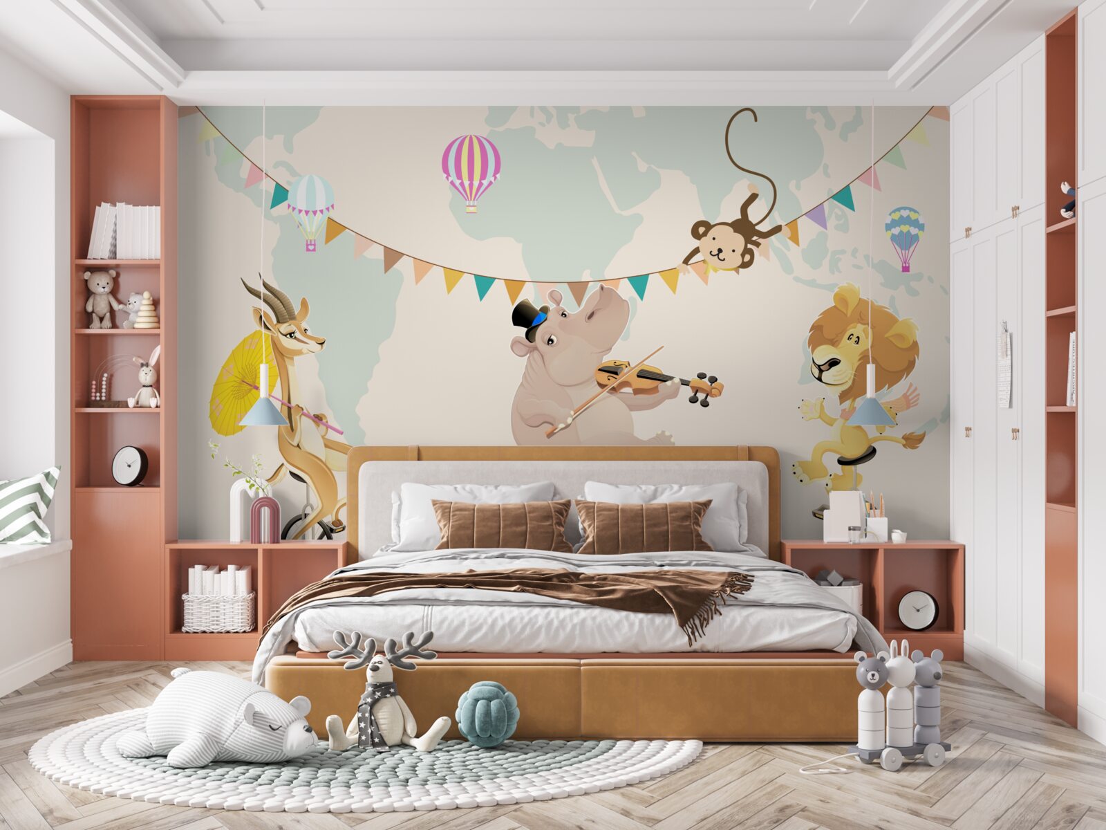 Фотошпалери тварини подорожують на моноциклах