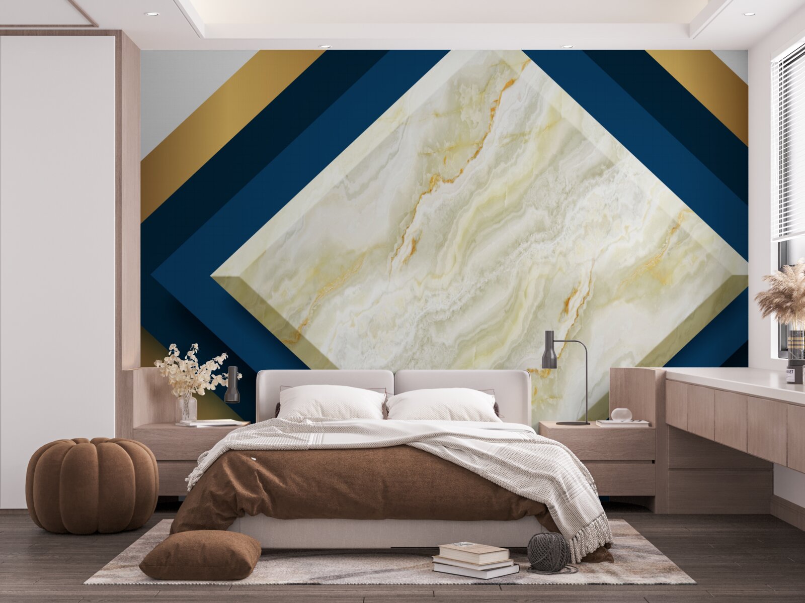 Фотошпалери панелі з яскравою керамікою