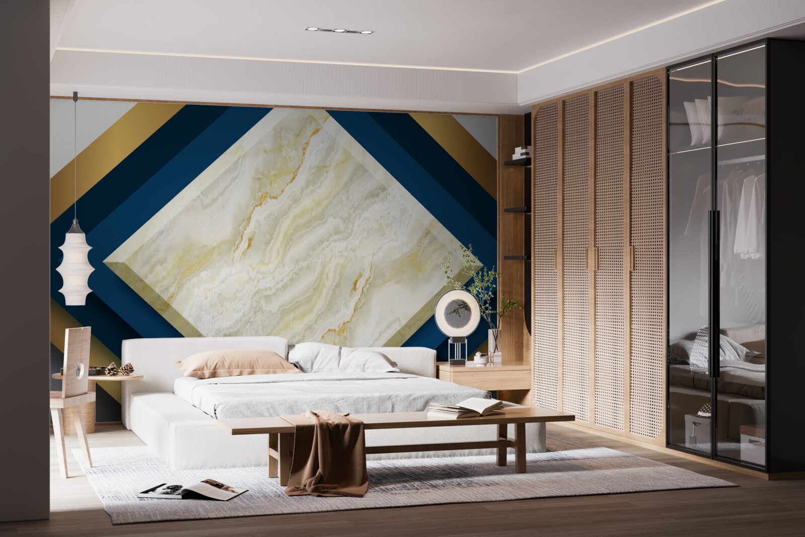 Фотошпалери панелі з яскравою керамікою