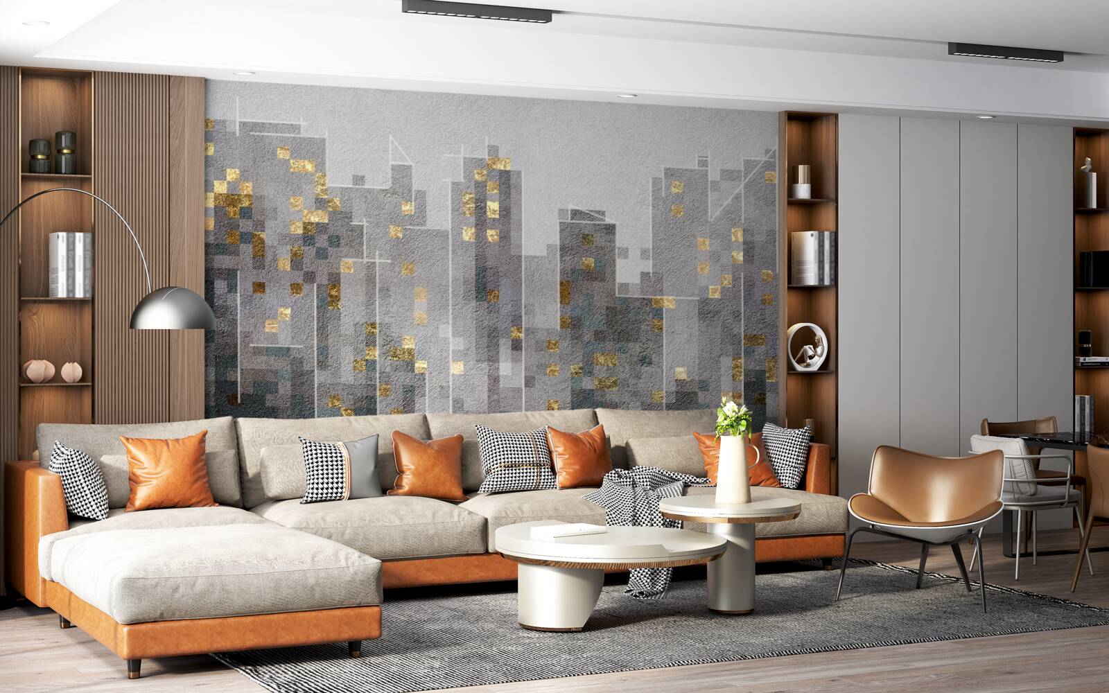 Фотошпалери обриси хмарочосів