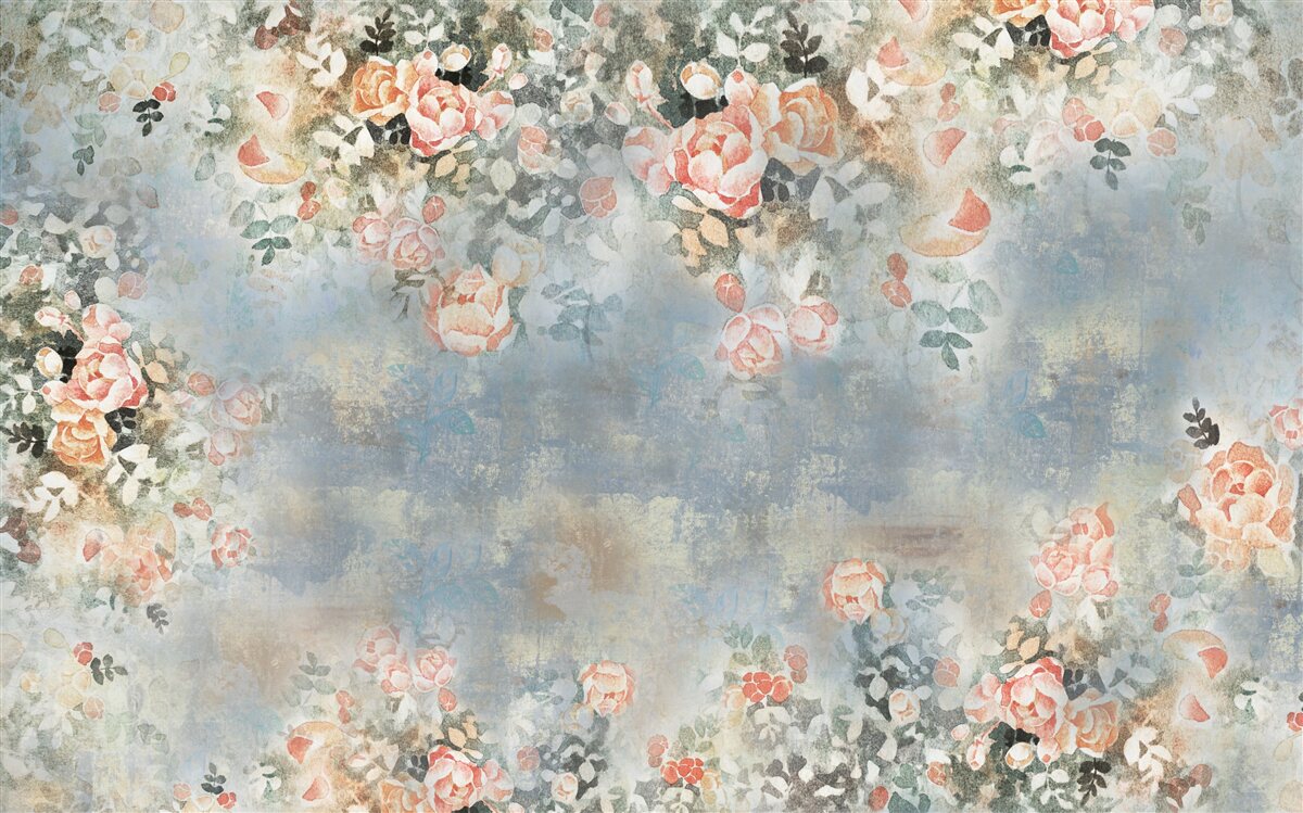 Фотошпалери квітковий фон для постільної білизни