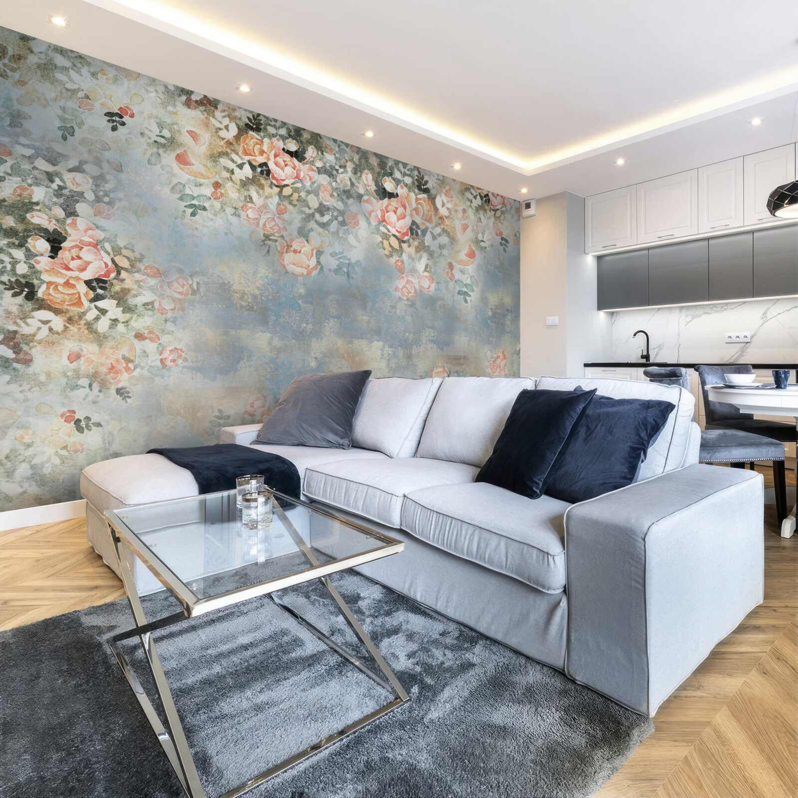 Фотошпалери квітковий фон для постільної білизни