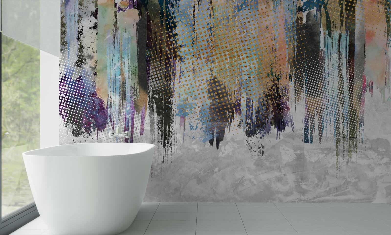 Фотошпалери декоративне оформлення інтер'єру в мальовничому стилі