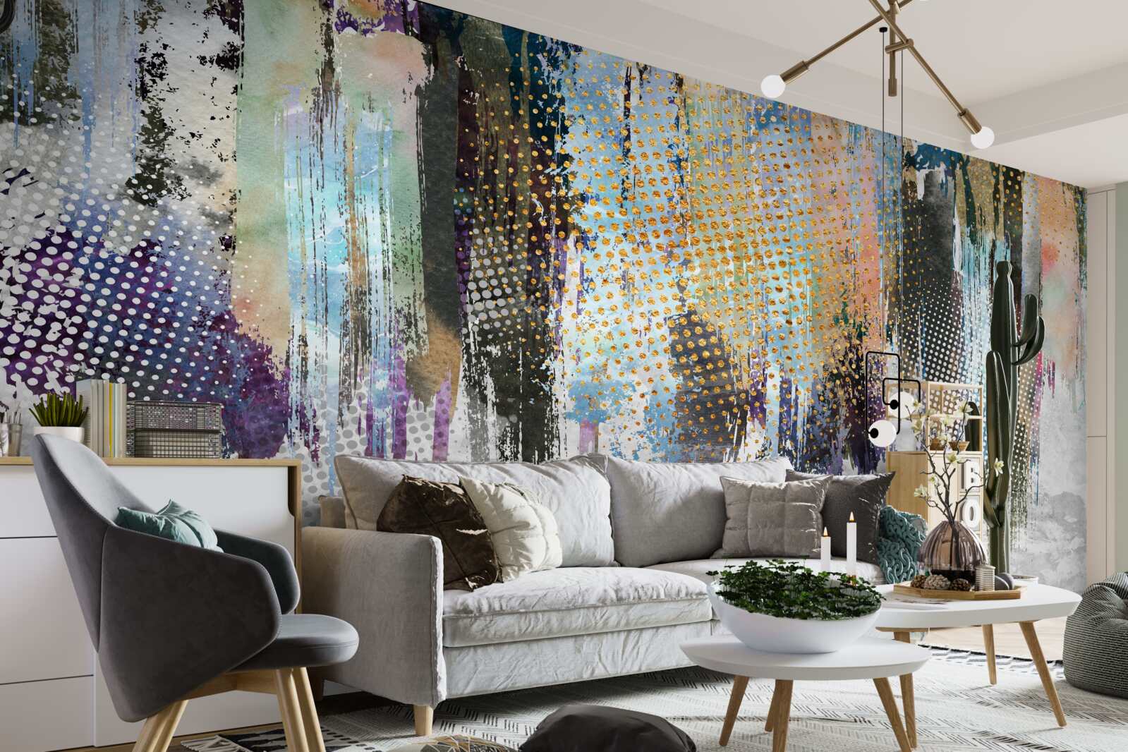 Фотошпалери декоративне оформлення інтер'єру в мальовничому стилі