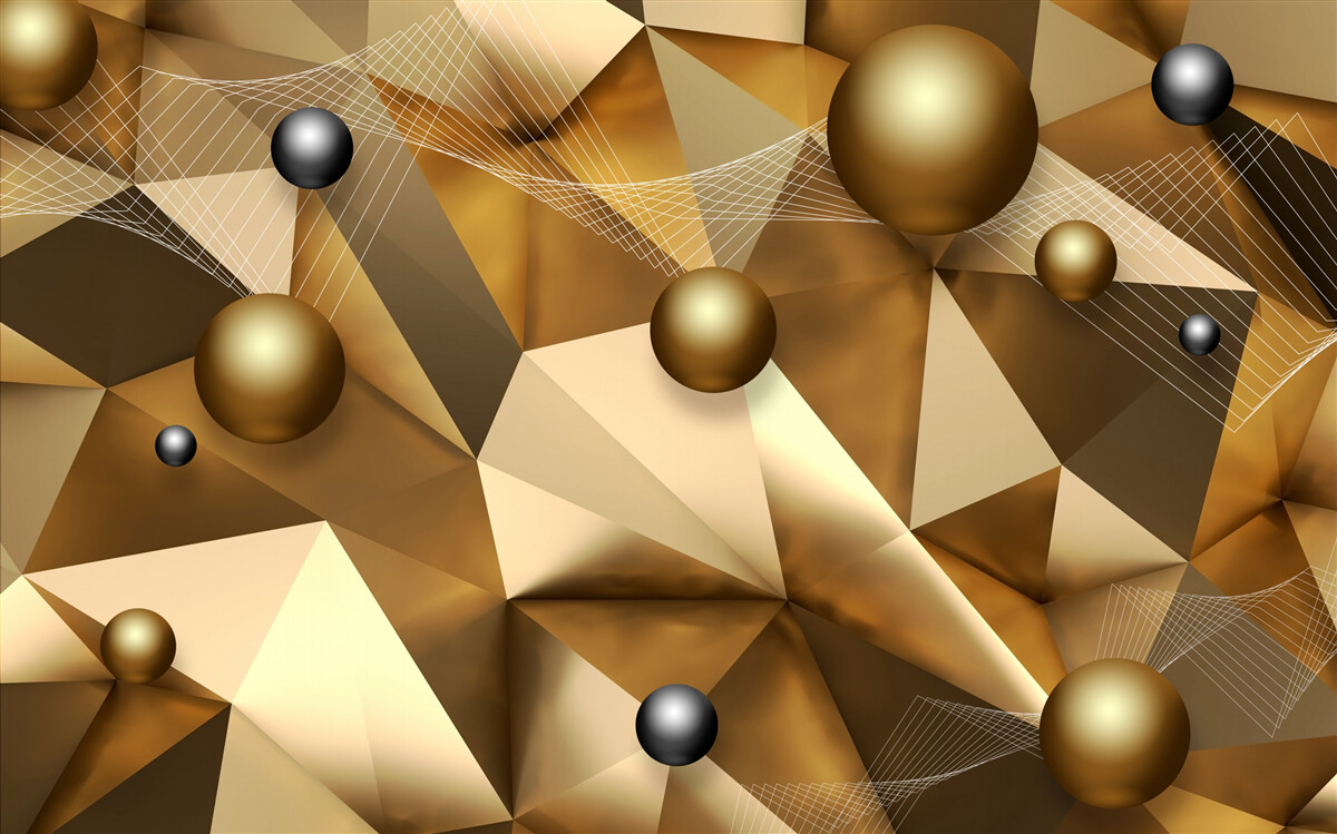 Фотошпалери сфери та геометричні фігури