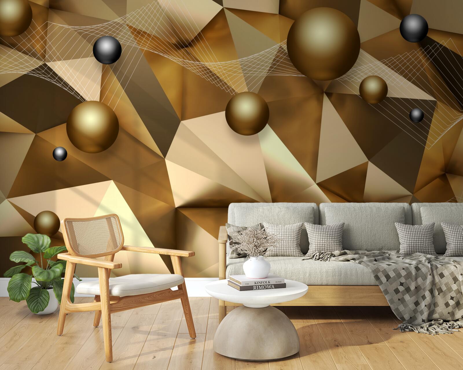 Фотошпалери сфери та геометричні фігури