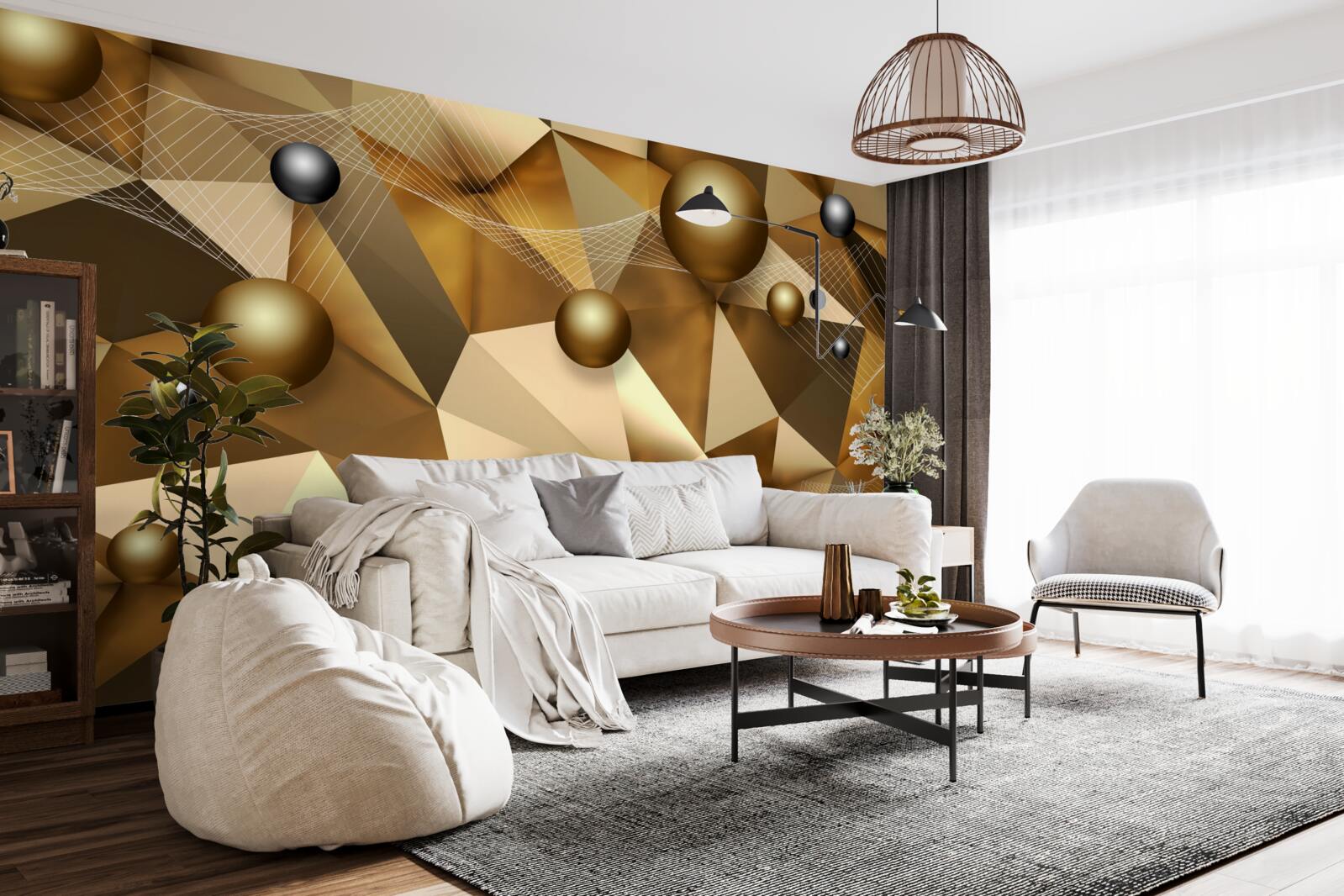 Фотошпалери сфери та геометричні фігури