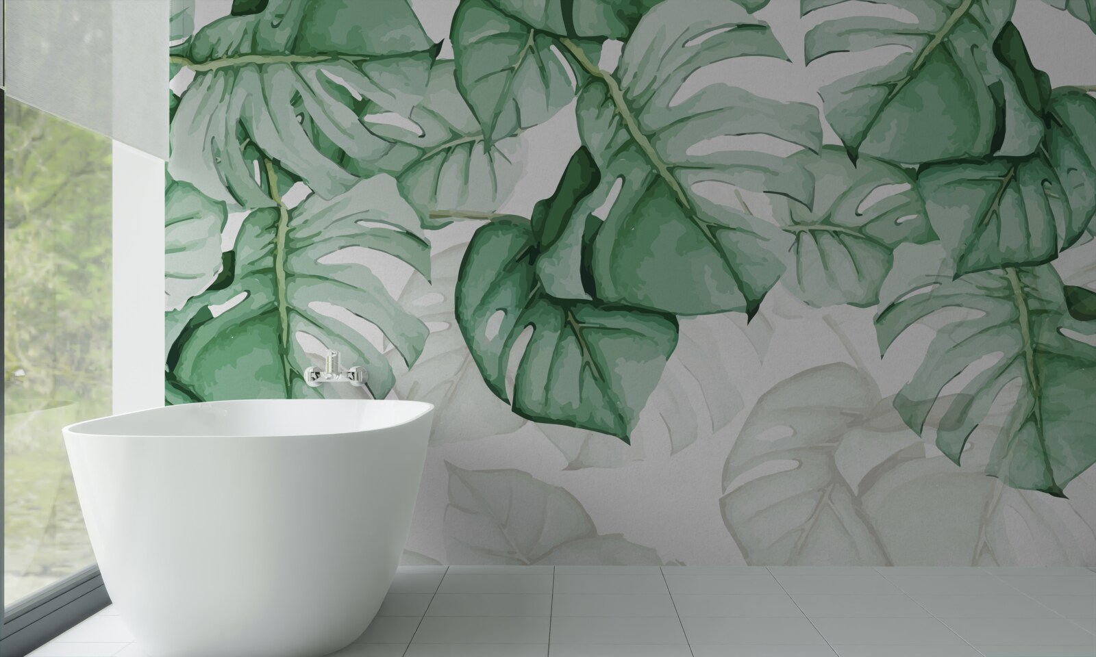 Фотошпалери велике смарагдове листя