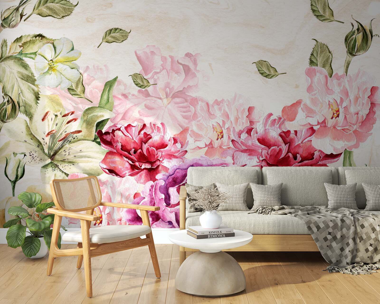 Фотошпалери квіти з насиченими та мальовничими відтінками