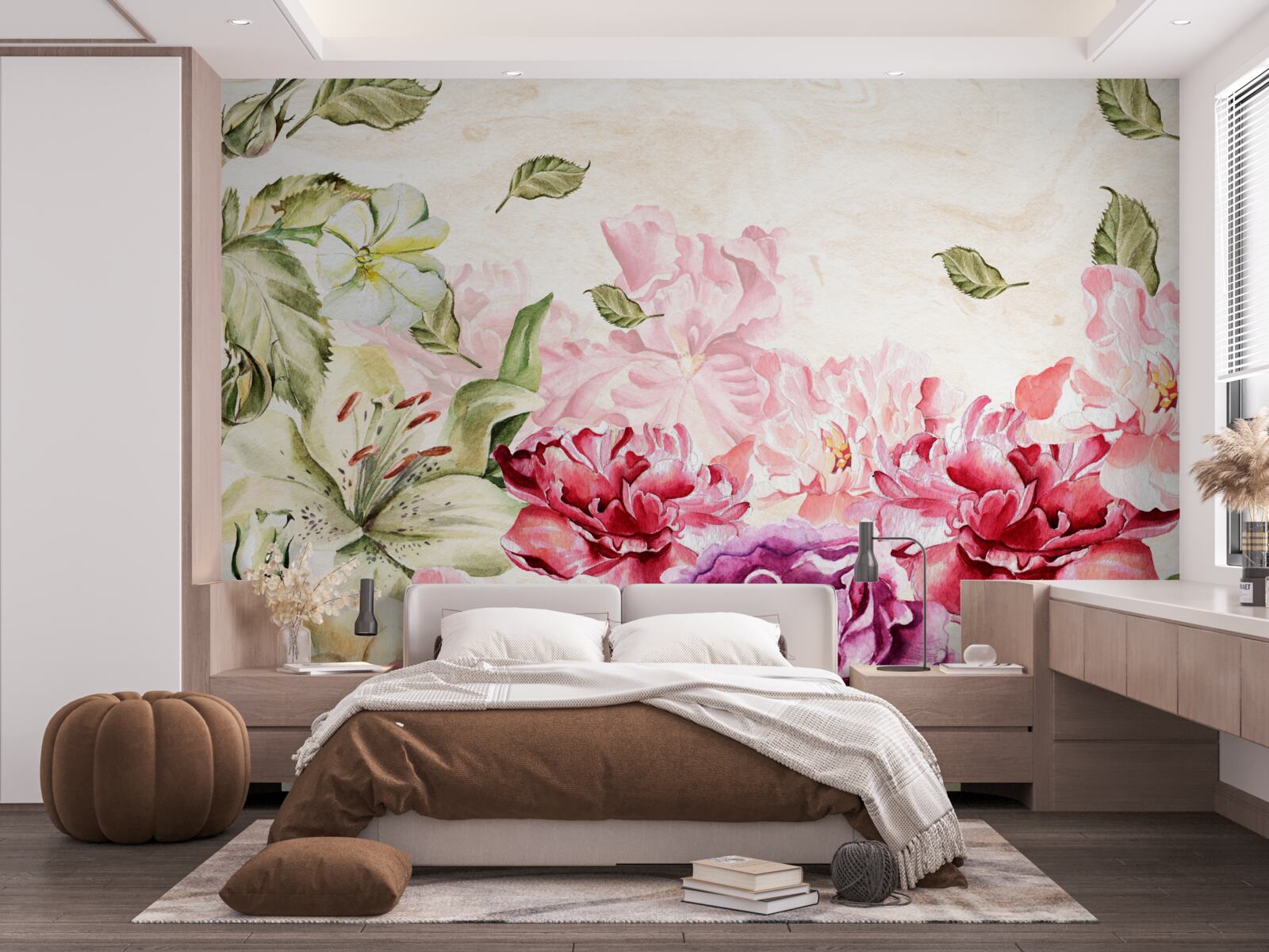 Фотошпалери квіти з насиченими та мальовничими відтінками