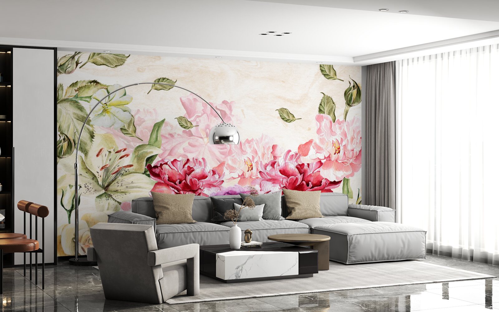 Фотошпалери квіти з насиченими та мальовничими відтінками