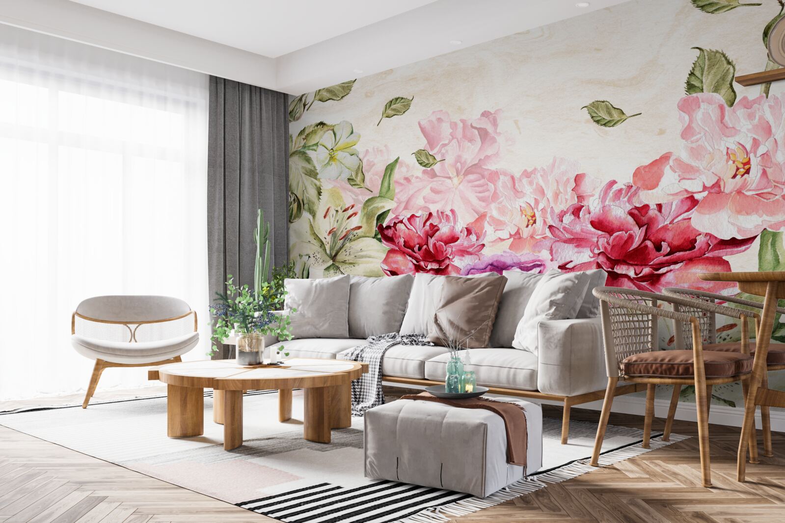 Фотошпалери квіти з насиченими та мальовничими відтінками