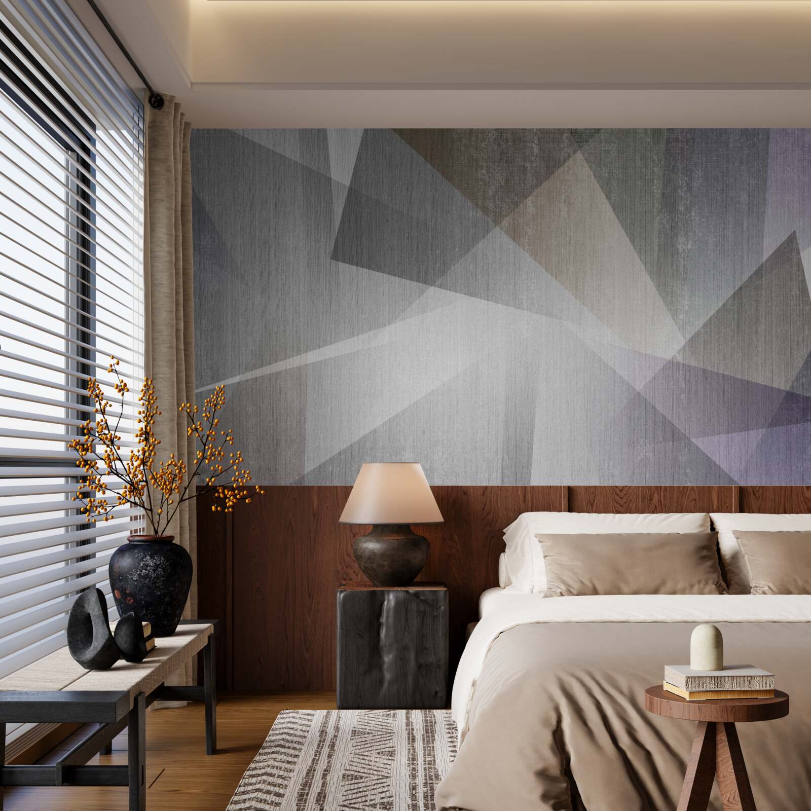 Фотошпалери фон з геометричними фігурами в абстрактному стилі