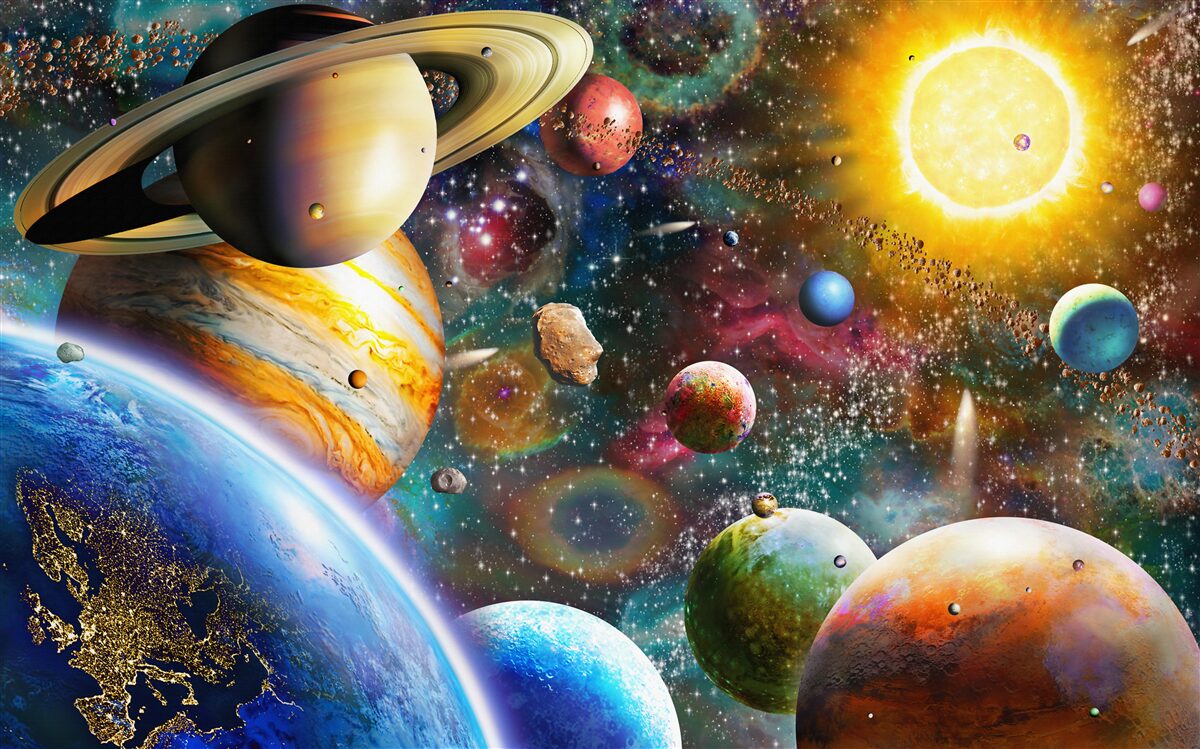 Фотошпалери яскравий всесвіт