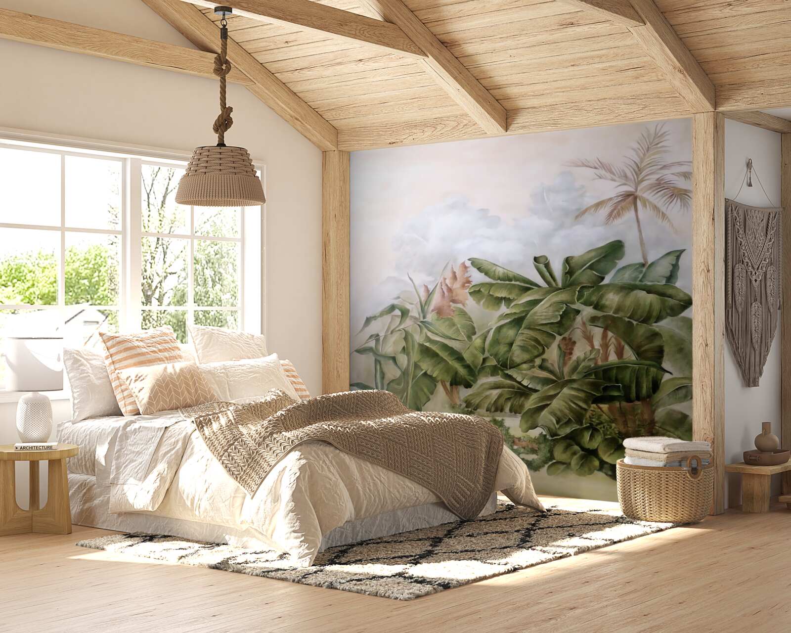 Фотошпалери великі тропічні рослини