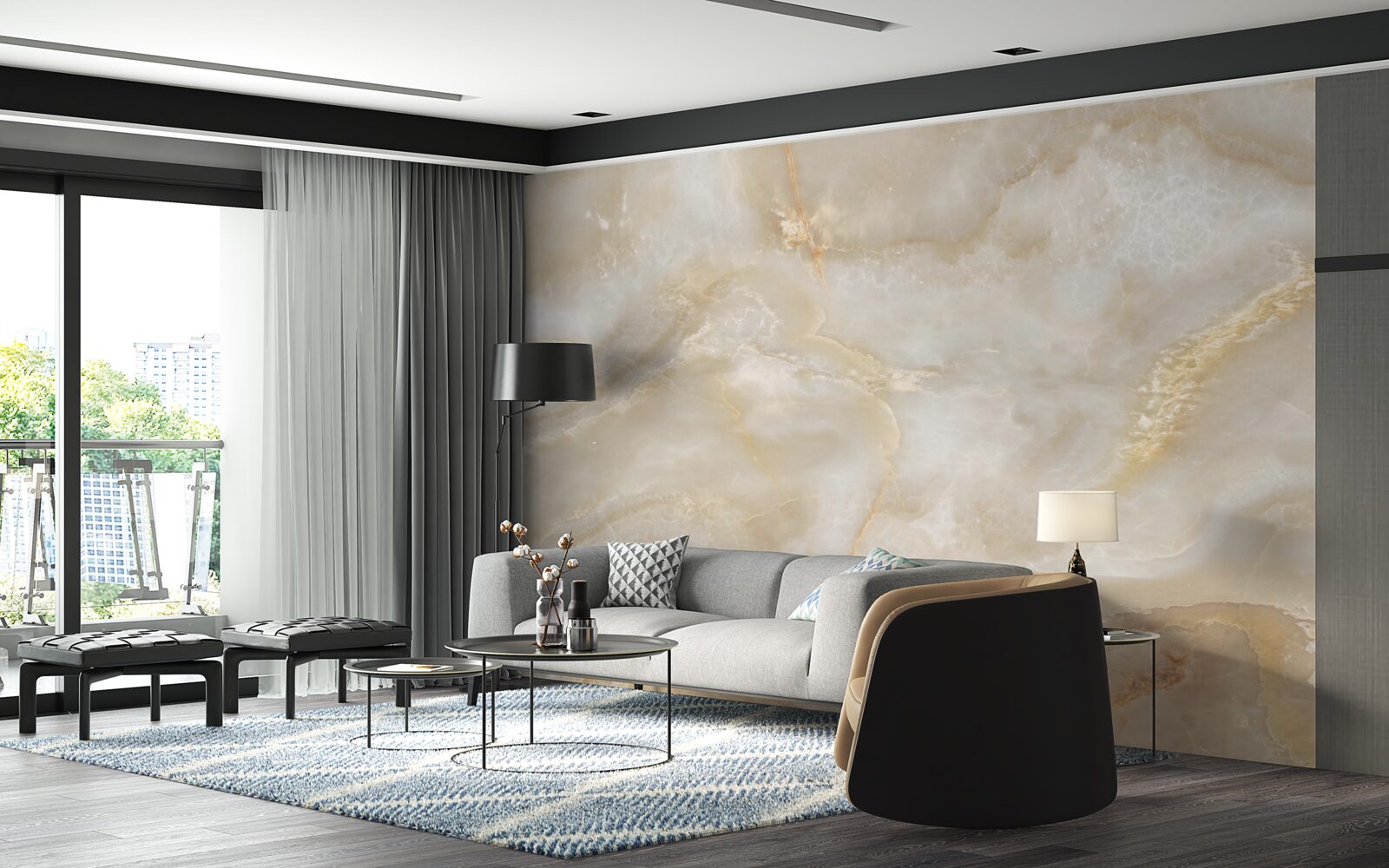 Фотошпалери світла кварцова пластина