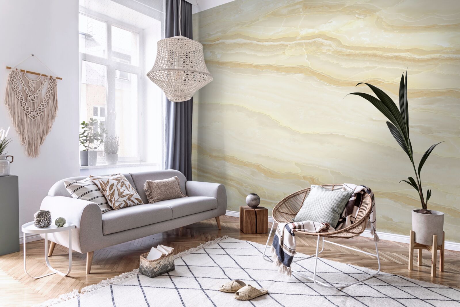 Фотошпалери бежевий керамограніт